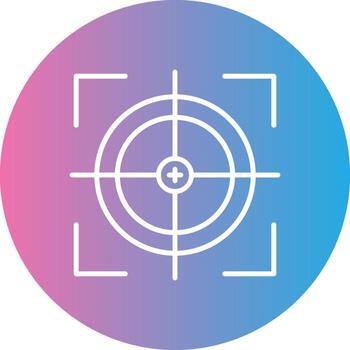 Scope Line Gradient Circle Icon vector