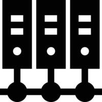 Storage data icon symbol image for database illustration vector