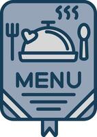 Menu Line Filled Grey Icon vector