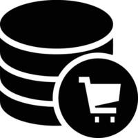 Storage data icon symbol image for database illustration vector