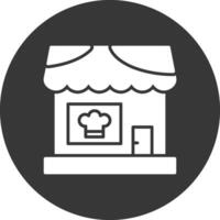 Restaurant Glyph Inverted Icon vector