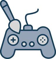 Controller Line Filled Grey Icon vector