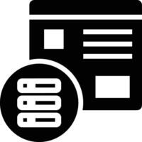 Storage data icon symbol image for database illustration vector