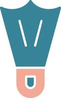 Flippers Glyph Two Color Icon vector