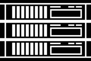 almacenamiento datos icono símbolo imagen para base de datos ilustración vector