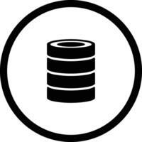 Storage data icon symbol image for database illustration vector