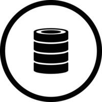 Storage data icon symbol image for database illustration vector