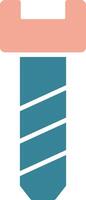 Bolt Glyph Two Color Icon vector