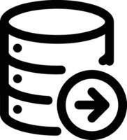 Storage data icon symbol image for database illustration vector