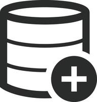 Storage data icon symbol image for database illustration vector