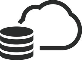 Storage data icon symbol image for database illustration vector