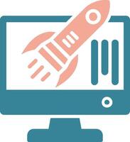 Startup Glyph Two Color Icon vector