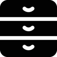 Storage data icon symbol image for database illustration vector