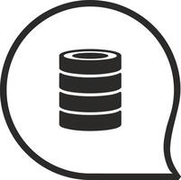 Storage data icon symbol image for database illustration vector