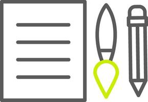 Edit Tools Line Two Color Icon vector