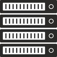 almacenamiento datos icono símbolo imagen para base de datos ilustración vector