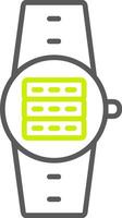 Server Line Two Color Icon vector