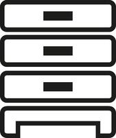 Storage data icon symbol image for database illustration vector