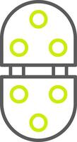 Hinge Line Two Color Icon vector