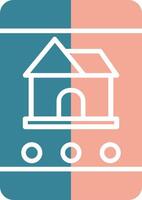 Real Estate App Glyph Two Color Icon vector