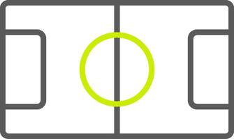 Table Football Line Two Color Icon vector