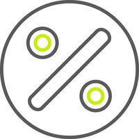 Divide Line Two Color Icon vector