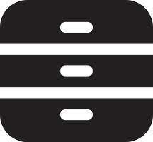 Storage data icon symbol image for database illustration vector
