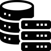 Storage data icon symbol image for database illustration vector