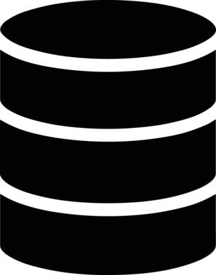 Storage data icon symbol image for database illustration