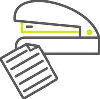 Stapler Line Two Color Icon vector