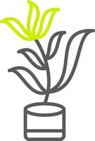 Tarragon Line Two Color Icon vector