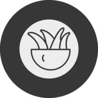 Air Planting Glyph Inverted Icon vector
