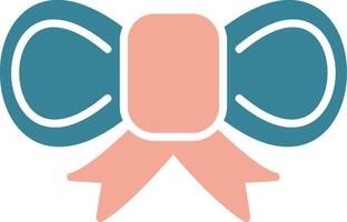 Bow Glyph Two Color Icon vector