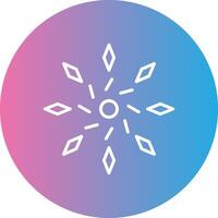Firework Line Gradient Circle Icon vector
