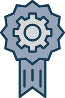 Computer control Line Filled Grey Icon vector
