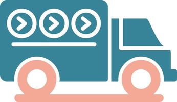 Express Delivery Glyph Two Color Icon vector