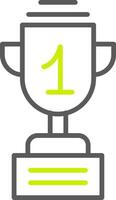 Trophy Line Two Color Icon vector