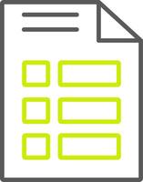 Menu Line Two Color Icon vector