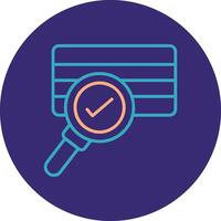 Soil Sampling Line Two Color Circle Icon vector