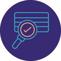 Soil Sampling Line Two Color Circle Icon vector