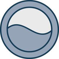 Washer Line Filled Grey Icon vector