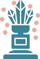 Crystals Glyph Two Color Icon vector