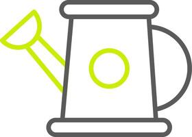 Watering Can Line Two Color Icon vector