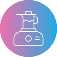 Juicer Line Gradient Circle Icon vector