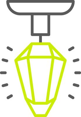 Street Light Line Two Color Icon