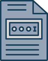 Control Line Filled Grey Icon vector