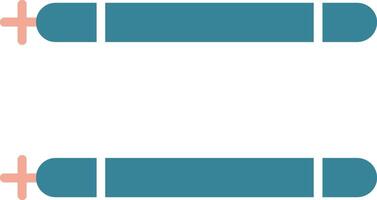 Sticks Glyph Two Color Icon vector