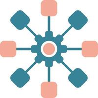 Structure Glyph Two Color Icon vector