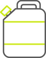 Jerry Can Line Two Color Icon vector