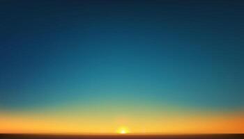 cielo azul, nube fondo, horizonte primavera claro cielo en Mañana por mar playa, hermosa paisaje naturaleza amanecer en verano,telón de fondo panorámico bandera blanco nubes, azul océano, tarde antes de puesta de sol vector